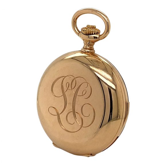 Swiss 18 carat rose gold minute repeating lever watch Circa 1900 Swiss 18 carat rose gold minute repeating lever watch Circa 1900