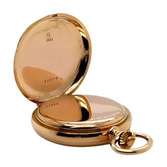 Swiss 18 carat rose gold minute repeating lever watch Circa 1900