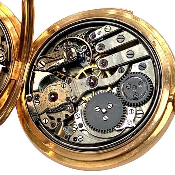 Swiss 18 carat rose gold minute repeating lever watch Circa 1900 Swiss 18 carat rose gold minute repeating lever watch Circa 1900