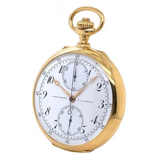 Swiss gold chronograph with 30 minute counter Circa 1910