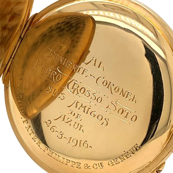 Swiss gold chronograph with 30 minute counter Circa 1910 Swiss gold chronograph with 30 minute counter Circa 1910