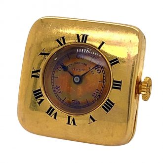 Unique Swiss 14K gold miniature lever purse watch Circa 1917