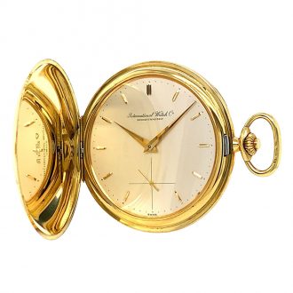 Thin Swiss 18 carat gold hunting cased lever watch Circa 1946