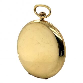 Thin Swiss 18 carat gold hunting cased lever watch Circa 1946