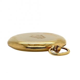 Thin Swiss 18 carat gold hunting cased lever watch Circa 1946