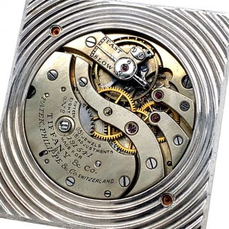 Swiss platinum, sapphire and diamond-set lever watch Circa 1920