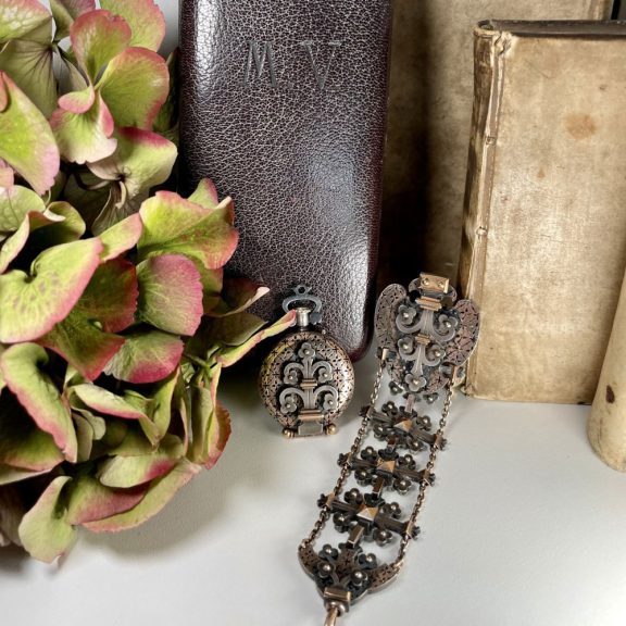 French silver and rose gold historical ensemble Circa 1890 French silver and rose gold historical ensemble Circa 1890