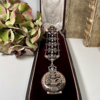 French silver and rose gold historical ensemble Circa 1890