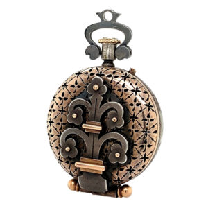 French silver and rose gold historical ensemble Circa 1890