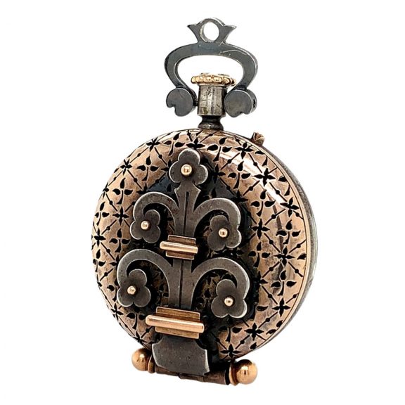 French silver and rose gold historical ensemble Circa 1890