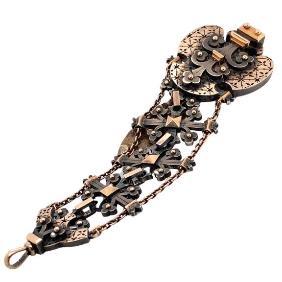 French silver and rose gold historical ensemble Circa 1890 French silver and rose gold historical ensemble Circa 1890