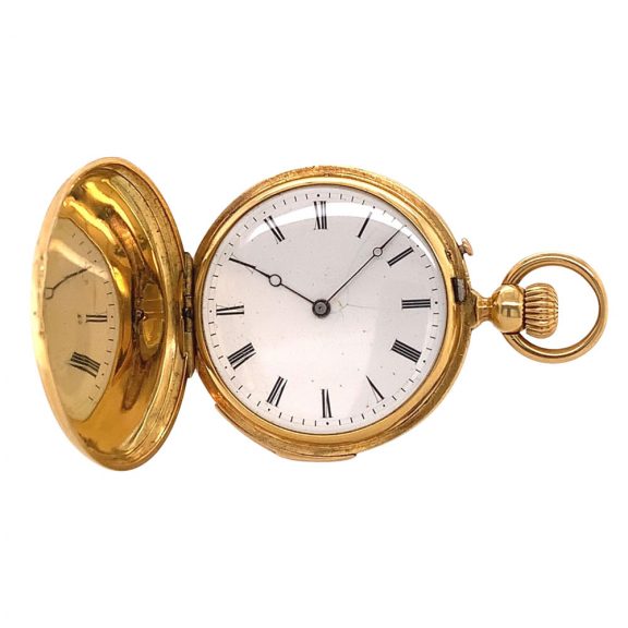 German 18K gold quarter repeating lever watch Circa 1860 German 18K gold quarter repeating lever watch Circa 1860