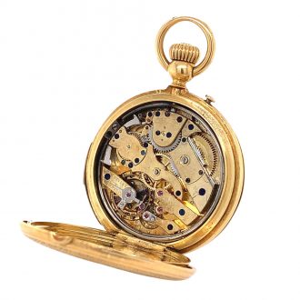 German 18K gold quarter repeating lever watch Circa 1860