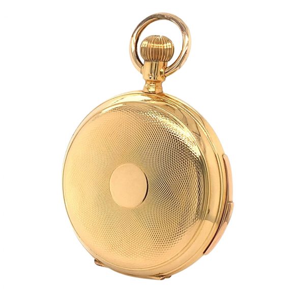 Swiss 18K gold carillon minute repeating lever watch Circa 1900 Swiss 18K gold carillon minute repeating lever watch Circa 1900