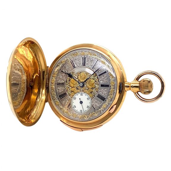 Swiss 18K gold carillon minute repeating lever watch Circa 1900 Swiss 18K gold carillon minute repeating lever watch Circa 1900
