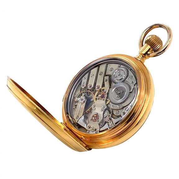 Swiss 18K gold carillon minute repeating lever watch Circa 1900 Swiss 18K gold carillon minute repeating lever watch Circa 1900
