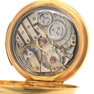Swiss 18K gold carillon minute repeating lever watch Circa 1900 Swiss 18K gold carillon minute repeating lever watch Circa 1900