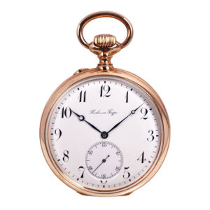 Swiss rose gold lever made for the Russian market Circa 1890