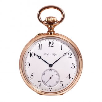 Swiss rose gold lever made for the Russian market Circa 1890