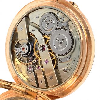 Swiss rose gold lever made for the Russian market Circa 1890