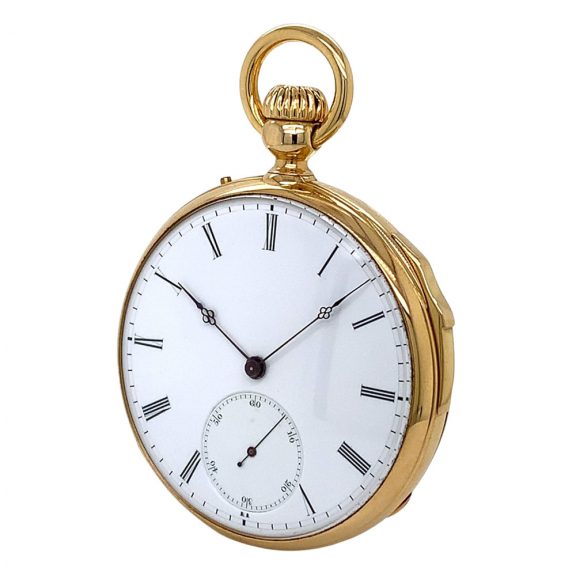 Rare Swiss gold quarter repeating precision watch Circa 1865 Rare Swiss gold quarter repeating precision watch Circa 1865