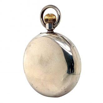 English silver open faced precision pocket watch Circa 1894