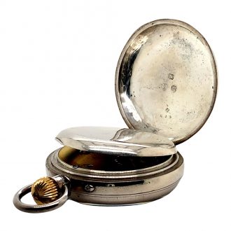 English silver open faced precision pocket watch Circa 1894