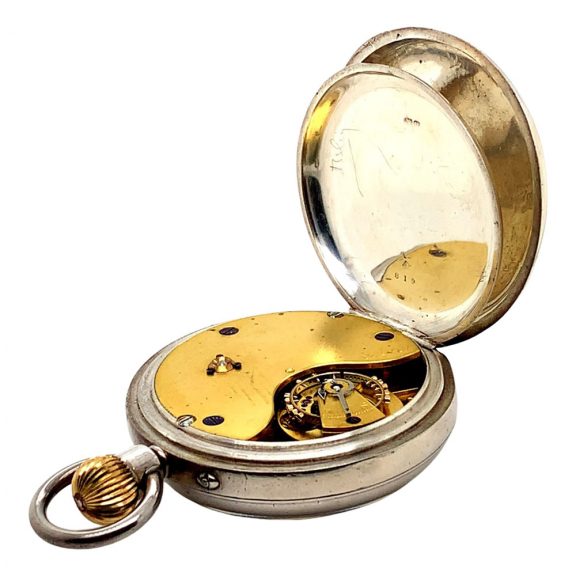 English silver open faced precision pocket watch Circa 1894 English silver open faced precision pocket watch Circa 1894