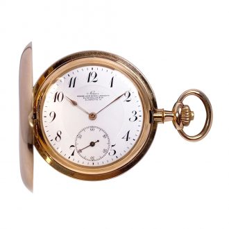 Fine German rose gold hunting cased lever watch Circa 1910