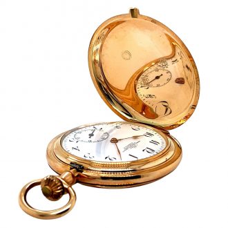Fine German rose gold hunting cased lever watch Circa 1910