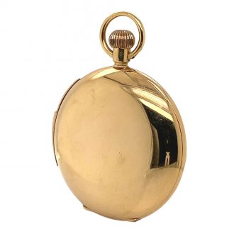 Swiss 18K gold hunting cased minute repeating lever Circa 1900