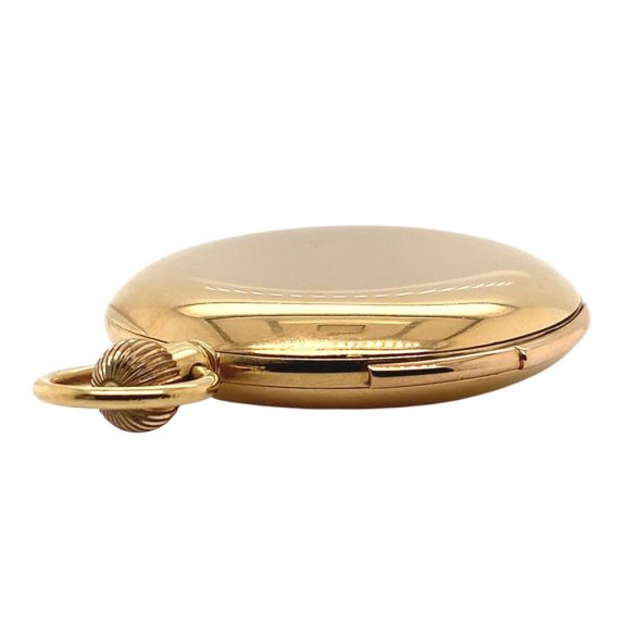 Swiss 18K gold hunting cased minute repeating lever Circa 1900 Swiss 18K gold hunting cased minute repeating lever Circa 1900