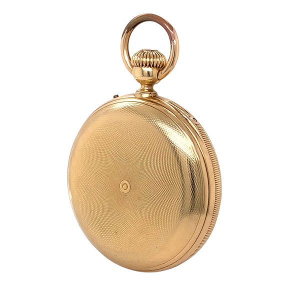 Swiss gold lever watch with perpetual calendar and date Circa 1890 Swiss gold lever watch with perpetual calendar and date Circa 1890