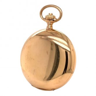 German 18K rose gold hunting cased lever watch Circa 1905
