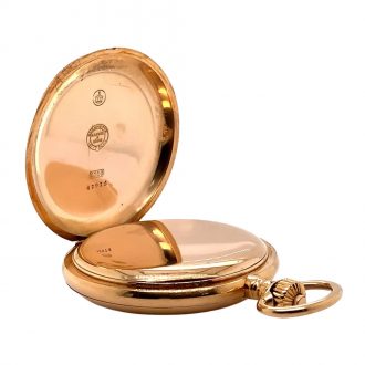 German 18K rose gold hunting cased lever watch Circa 1905