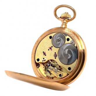 German 18K rose gold hunting cased lever watch Circa 1905