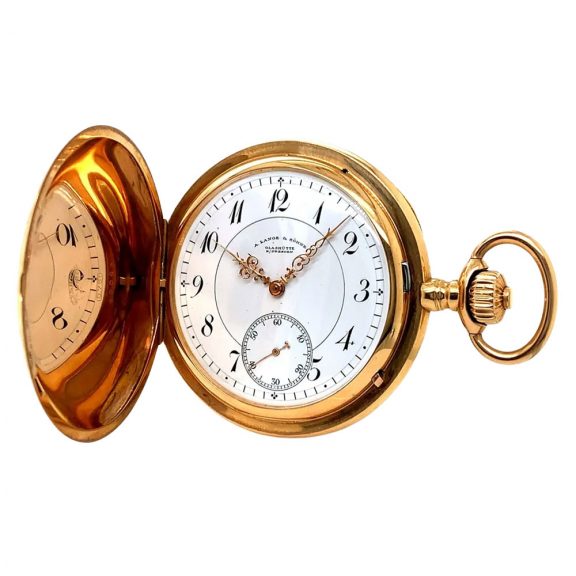 German 18K rose gold quality 1A lever watch Circa 1906