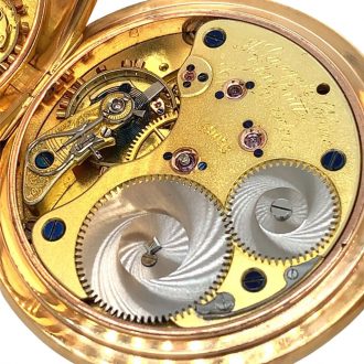 German 18K rose gold quality 1A lever watch Circa 1906
