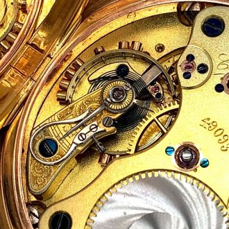 German 18K rose gold quality 1A lever watch Circa 1906