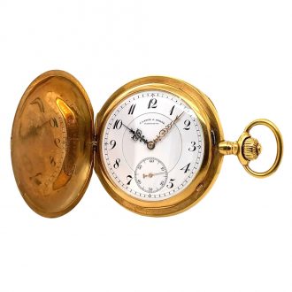 German 18K gold quality 1A lever pocket watch Circa 1913