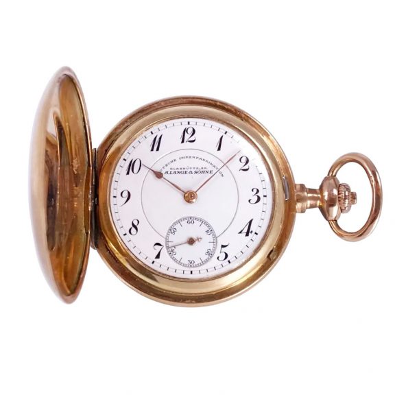 German 14K rose gold hunting cased lever watch Circa 1913