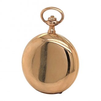 German 14K rose gold hunting cased lever watch Circa 1913