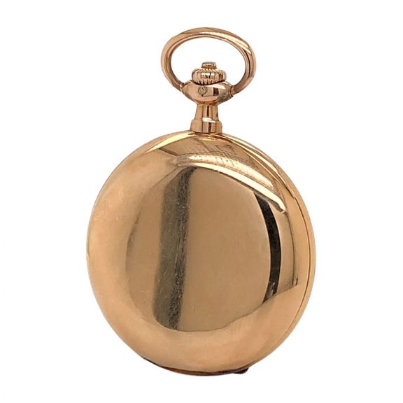 German 14K rose gold hunting cased lever watch Circa 1913 German 14K rose gold hunting cased lever watch Circa 1913