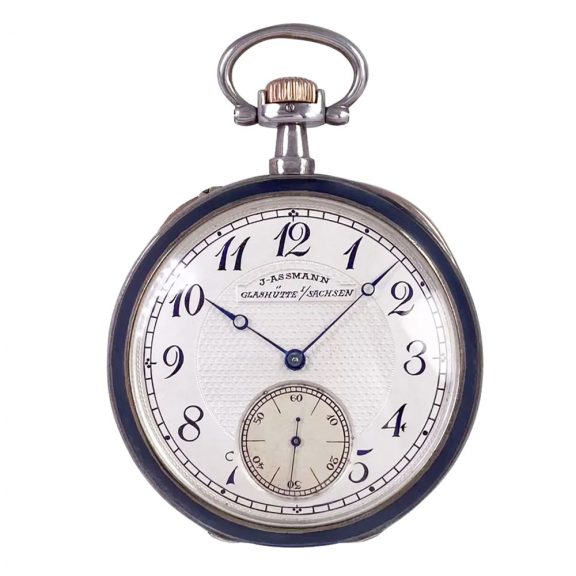 German blackened silver open faced pocket watch Circa 1902 German blackened silver open faced pocket watch Circa 1902