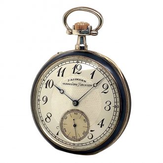 German blackened silver open faced pocket watch Circa 1902 German blackened silver open faced pocket watch Circa 1902