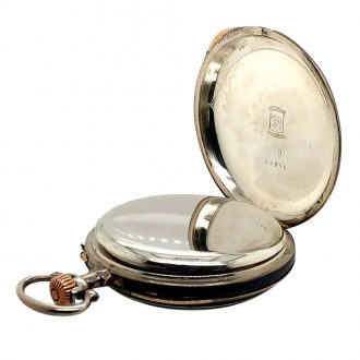 German blackened silver open faced pocket watch Circa 1902 German blackened silver open faced pocket watch Circa 1902