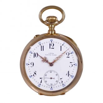Fine German 18K gold open faced lever watch Circa 1901
