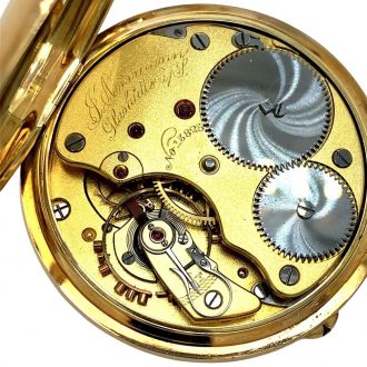 Fine German 18K gold open faced lever watch Circa 1901 Fine German 18K gold open faced lever watch Circa 1901