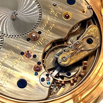 German 18K rose gold hunting cased ceremonial watch Circa 1907