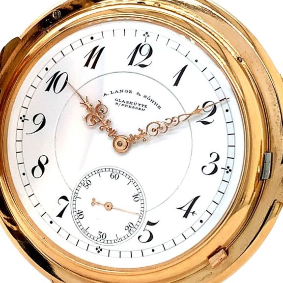 German 18K rose gold hunting cased ceremonial watch Circa 1907 German 18K rose gold hunting cased ceremonial watch Circa 1907